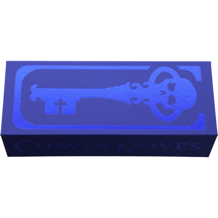 Chaves Redencion 229 Blue Box Elmax Satin Drop Point with Black Micarta Handle