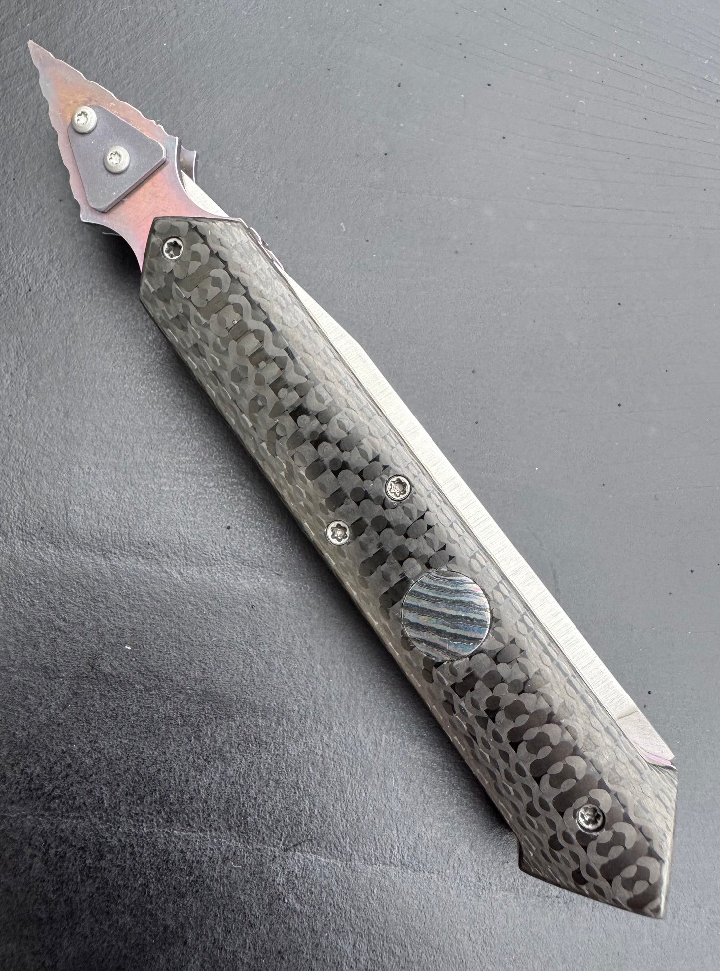 Pre-owned Brandon Vallotten Custom Folder with Magnacut Blade
