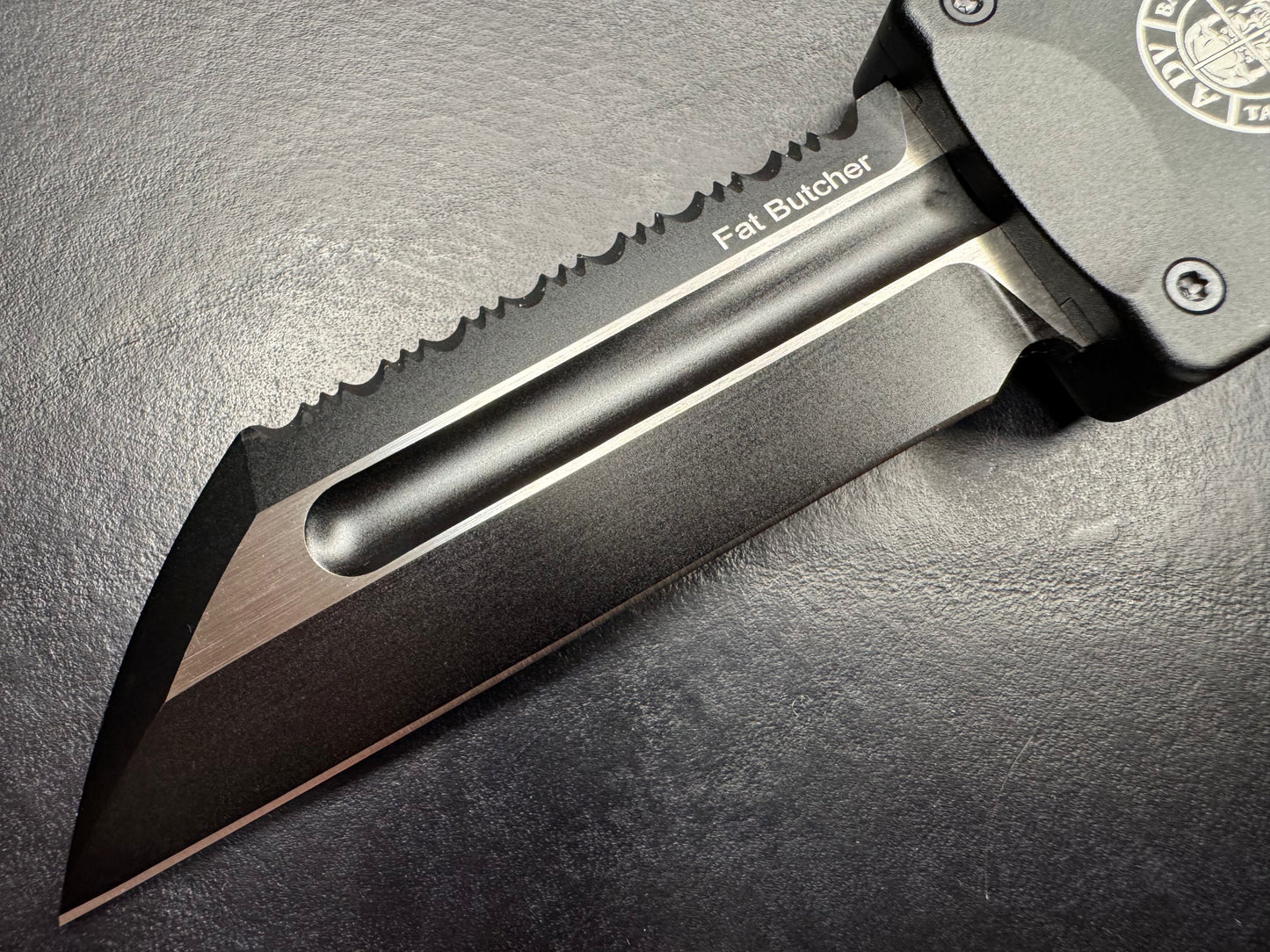 ADV Fat Butcher OTF Serrated and Plain Blade (Pre-owned in like new condition)