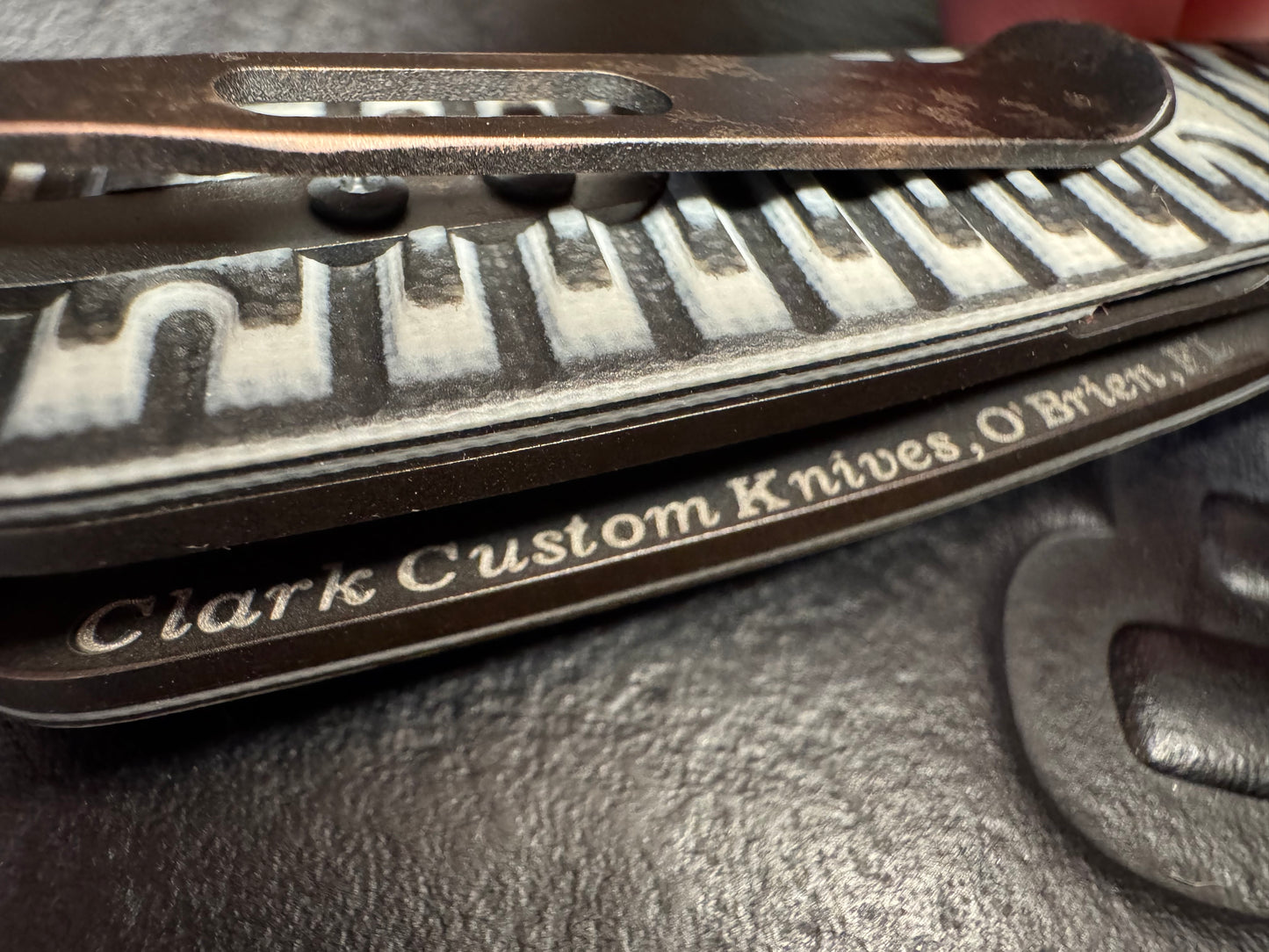 Clark Custom Knives Model 62 XHP Near Mirror Blade