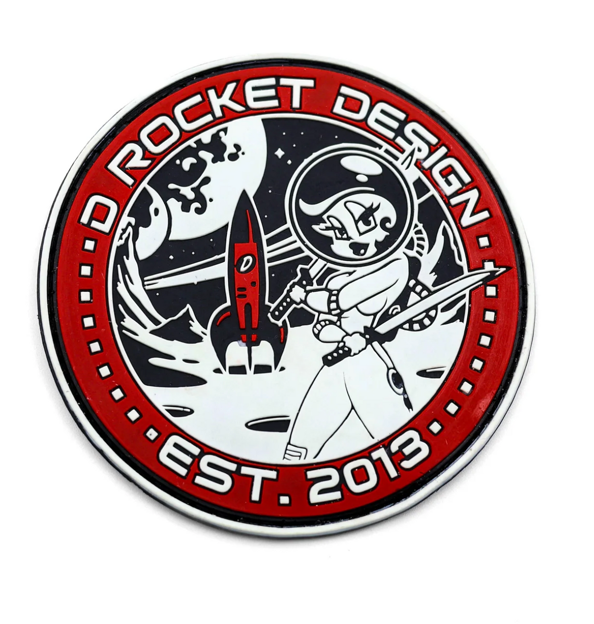 D Rocket Design Rocket Girl Patch