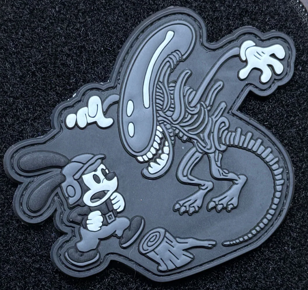 D Rocket Design Mouse & Alien Patch