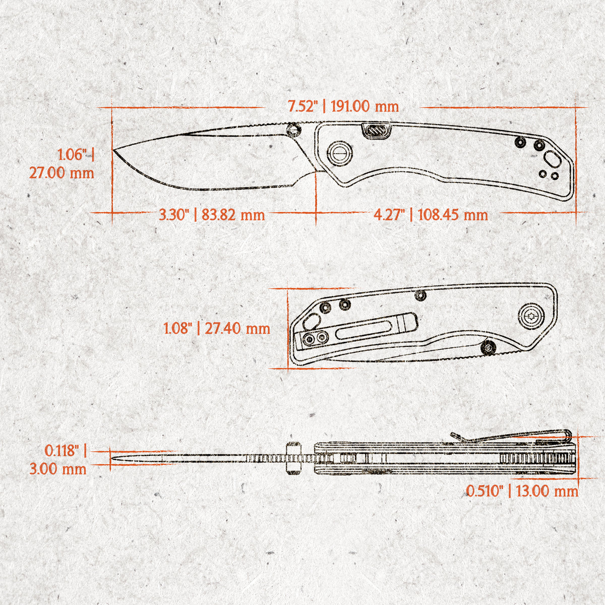 Vosteed Marten 330 - Gecko Camo Carbon and M390 Blade - Every Day Gear Exclusive - VOSA1620