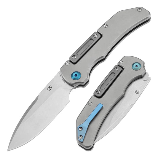 Kansept Hazard Bali Lock Knife Stonewashed Titanium Handle K1104H1
