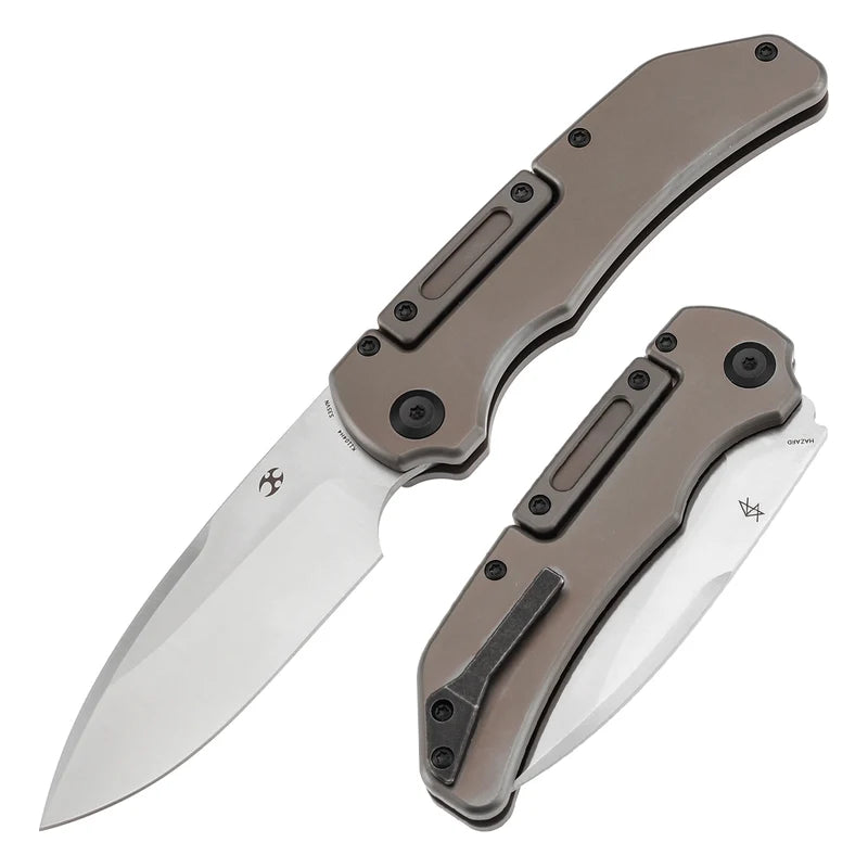 Kansept Hazard Bali Lock Bronze Anodized and Stonewashed Titanium Handle K1104H4