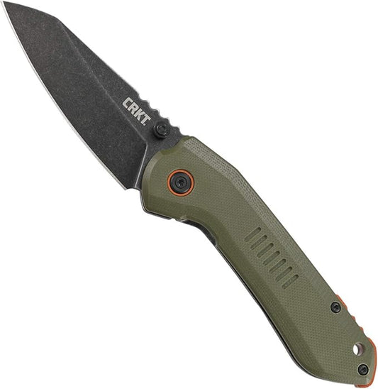 CRKT Overland Folding Knife 8Cr13MoV Blade, G10 Handle