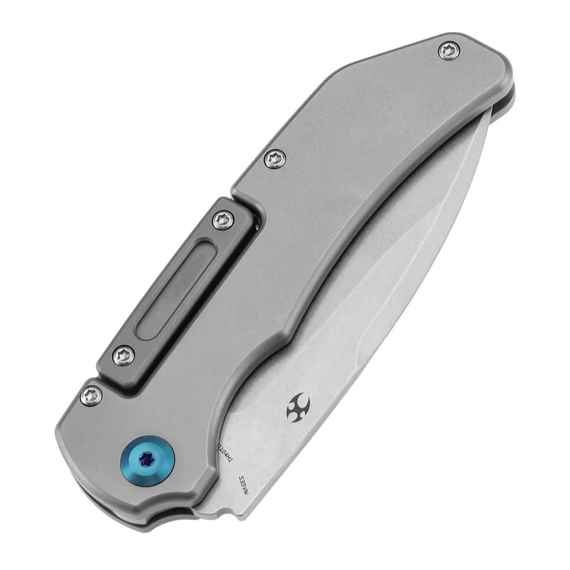 Kansept Hazard Bali Lock Knife Stonewashed Titanium Handle K1104H1