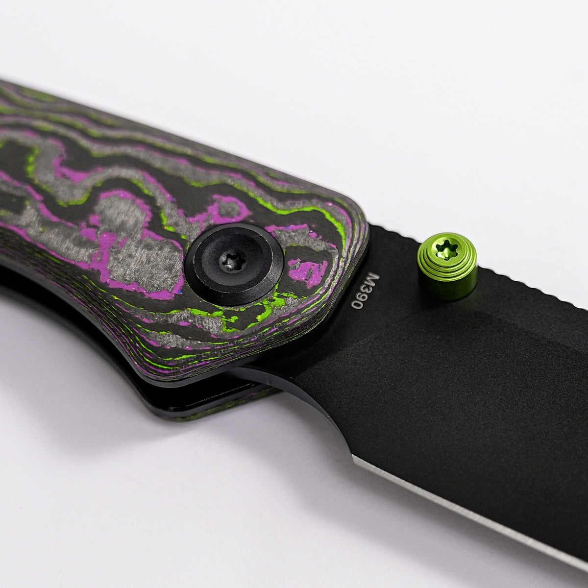 Vosteed Marten 330 - World Breaker Camo Carbon and M390 Black Coated Blade - Every Day Gear Exclusive - VOSA1621