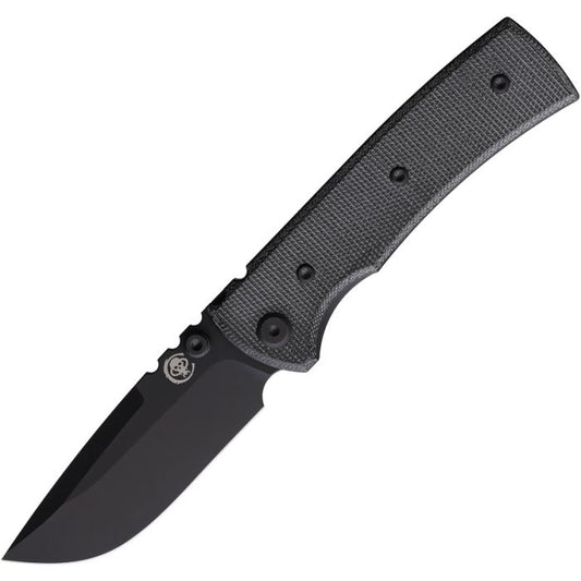 Chaves Redencion Street Elmax Black Blade with Black Linen Micarta Handle