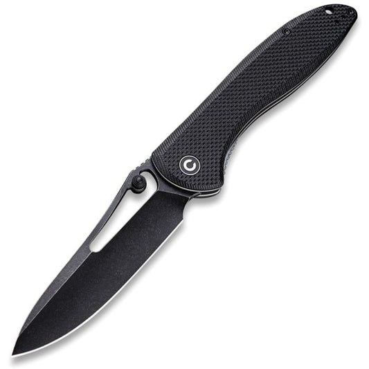 Civivi Picaro Black Coarse G10 Handle with Black Stonewash D2 Blade