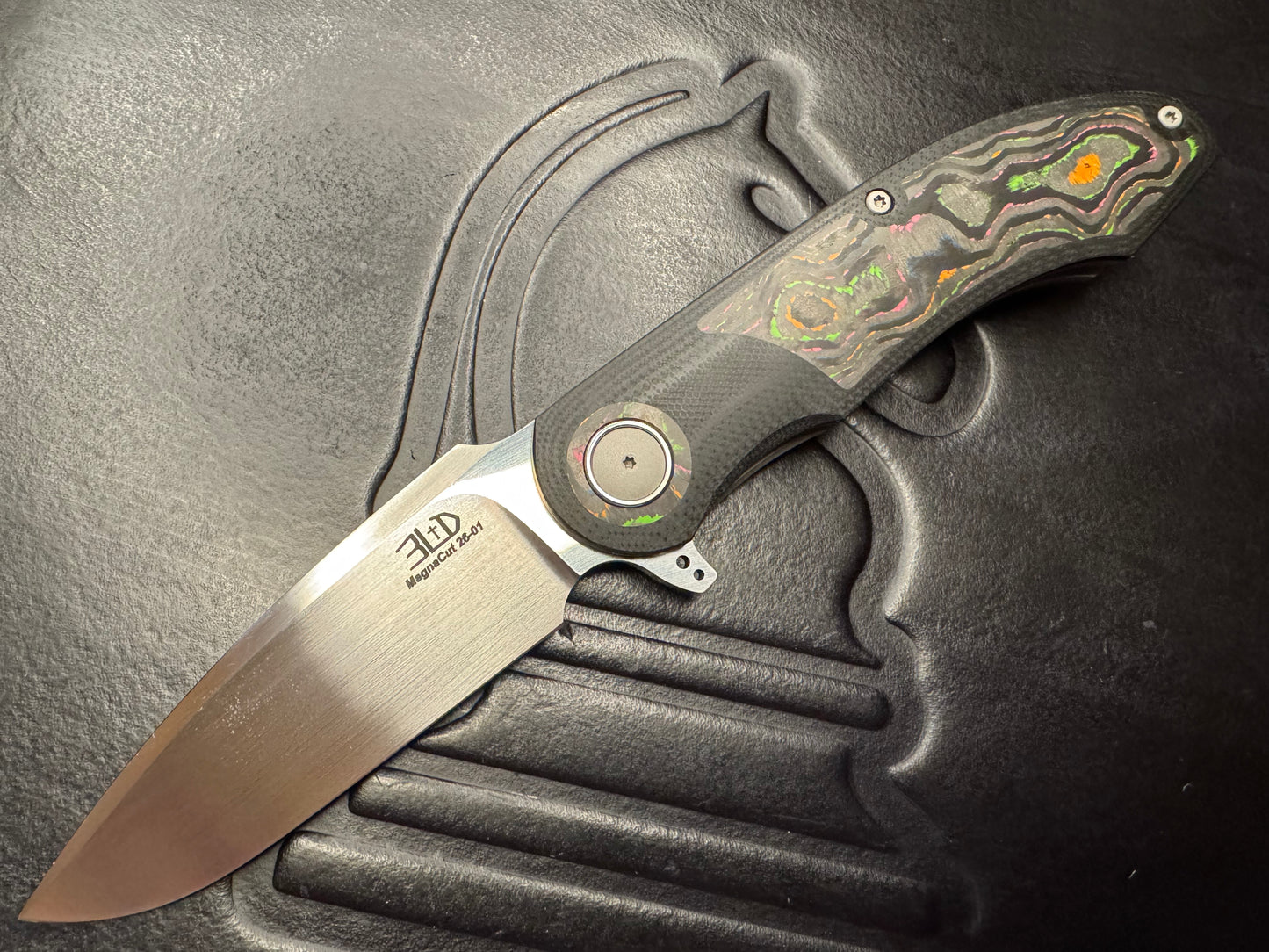 3LD Model G8 RWL 34 Blade with 80s CamoCarbon and Black G10 (Riaan Manser)