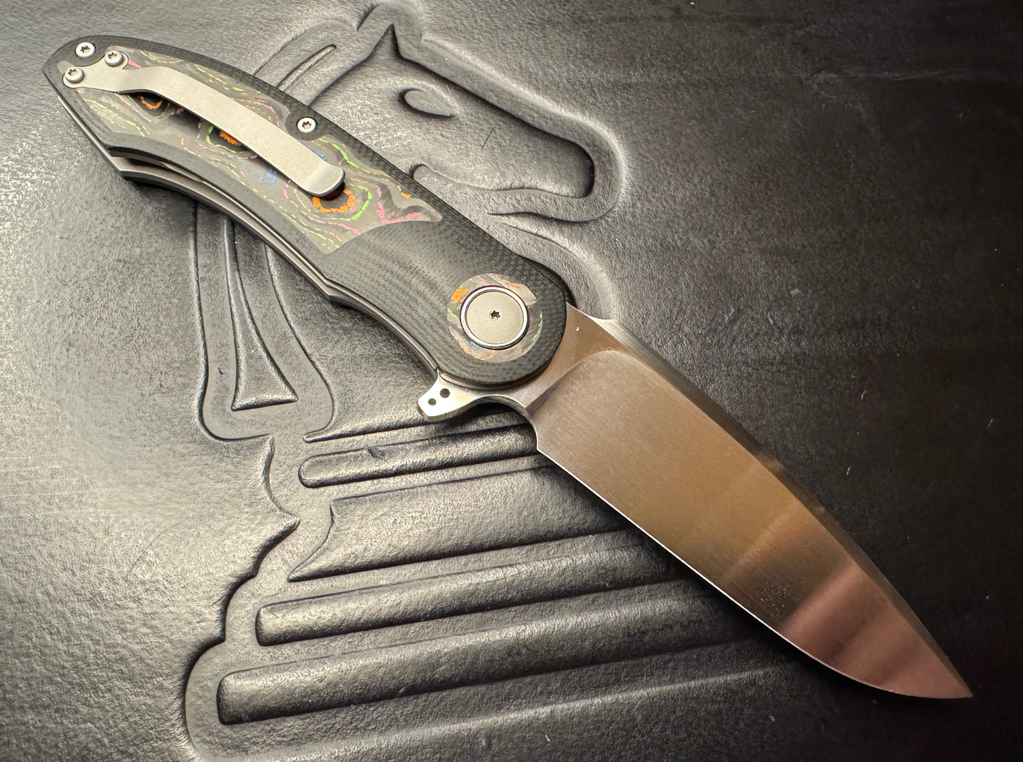 3LD Model G8 RWL 34 Blade with 80s CamoCarbon and Black G10 (Riaan Manser)