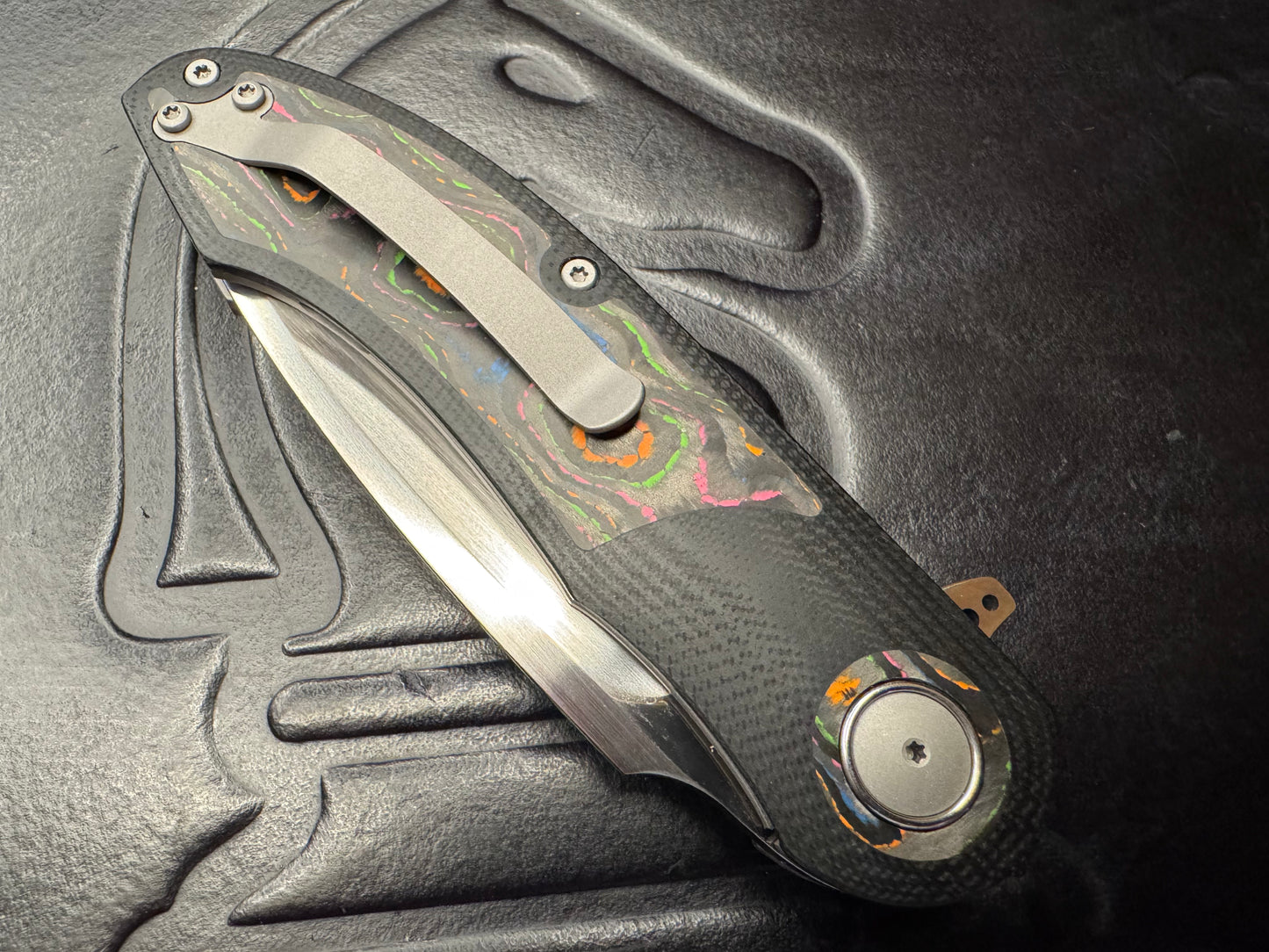 3LD Model G8 RWL 34 Blade with 80s CamoCarbon and Black G10 (Riaan Manser)