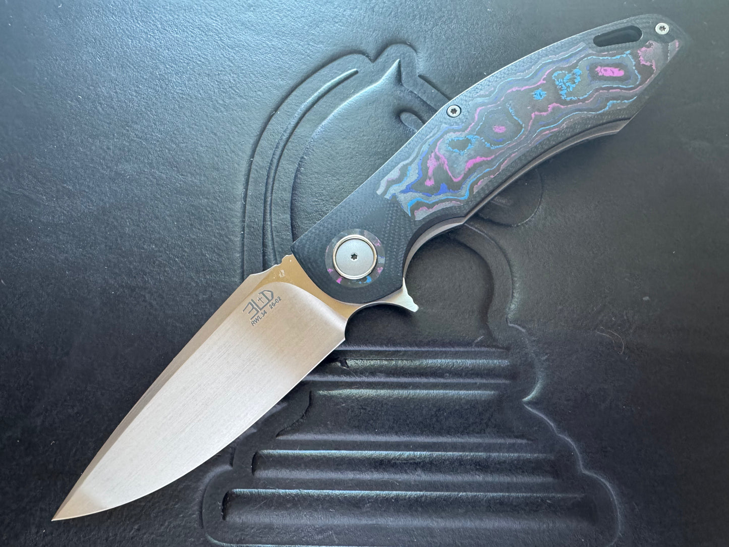 3LD Model H4 Standard RWL 34 Blade with Damtanium CamoCarbon and Black G10 (Riaan Manser)