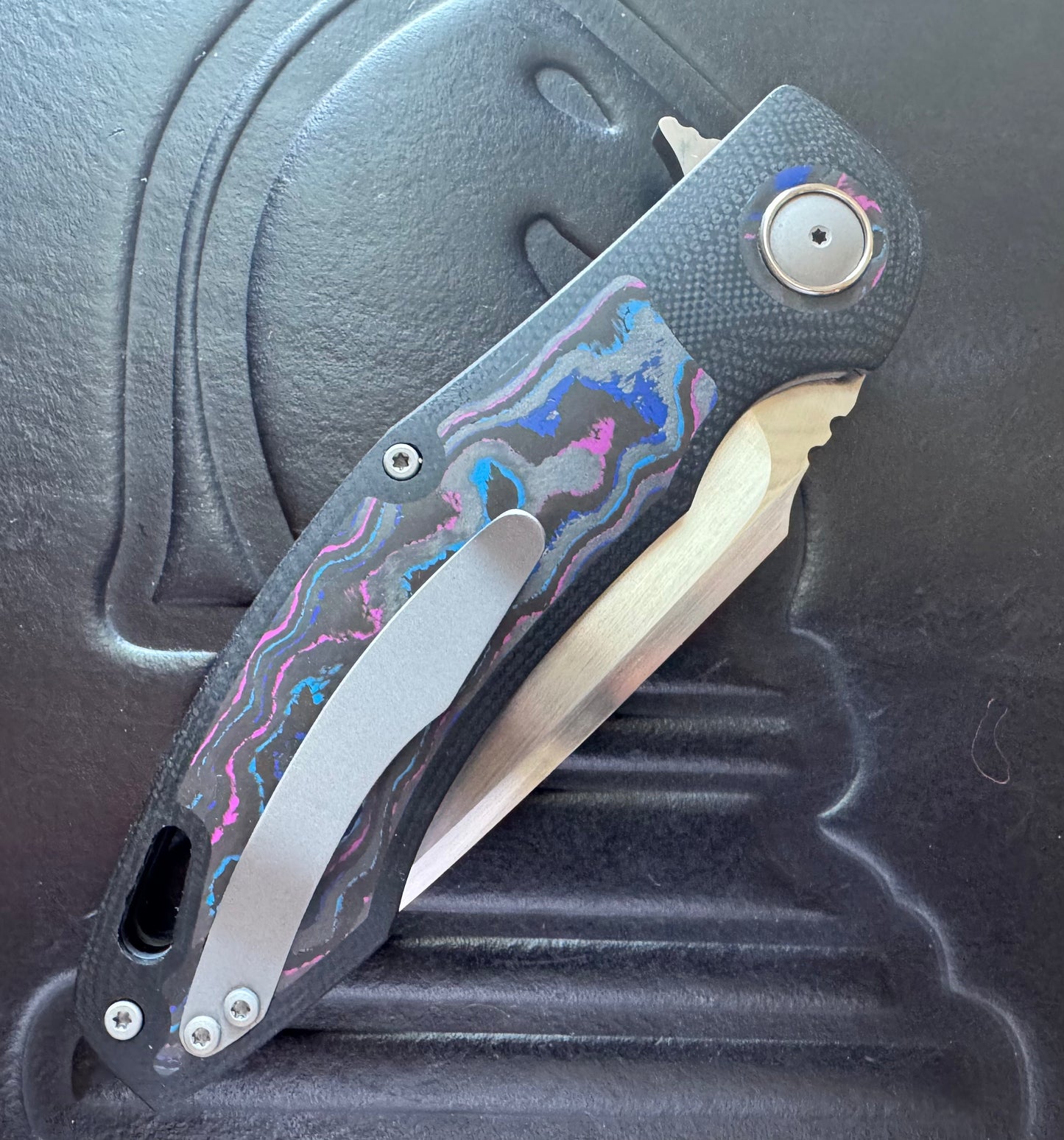 3LD Model H4 Standard RWL 34 Blade with Damtanium CamoCarbon and Black G10 (Riaan Manser)