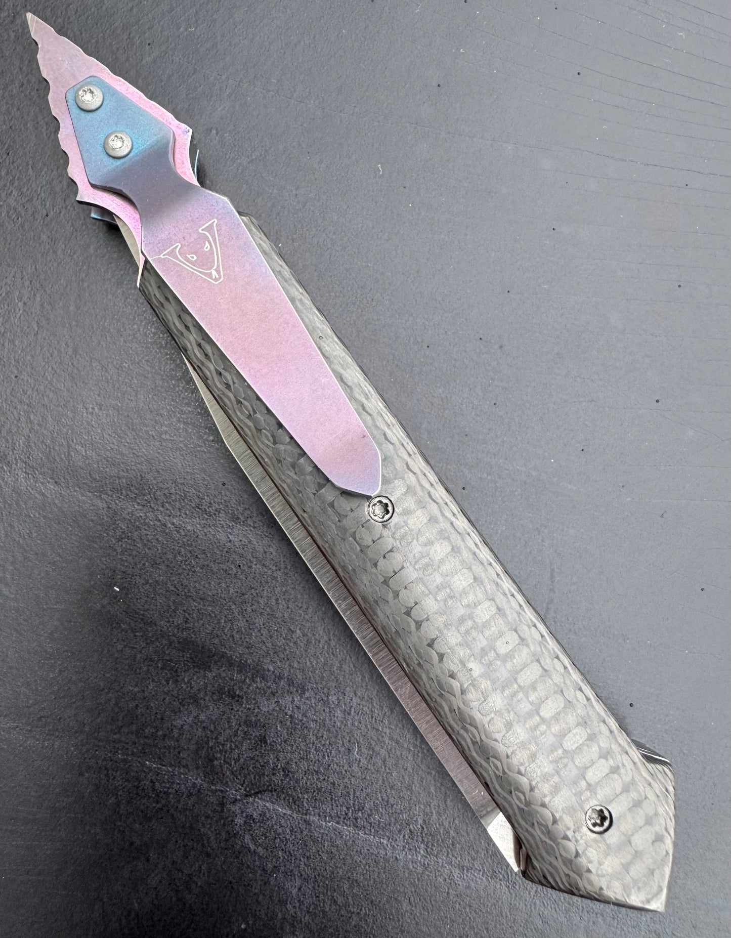 Pre-owned Brandon Vallotten Custom Folder with Magnacut Blade
