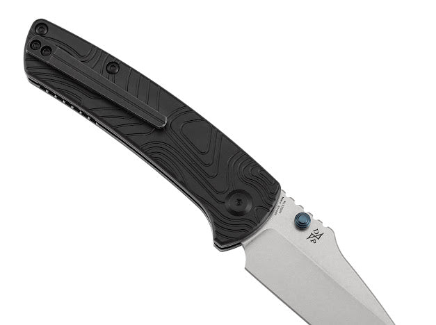 Kansept Main Street Exclusive - Elmax Blade with Topographic Milled Aluminum Handle