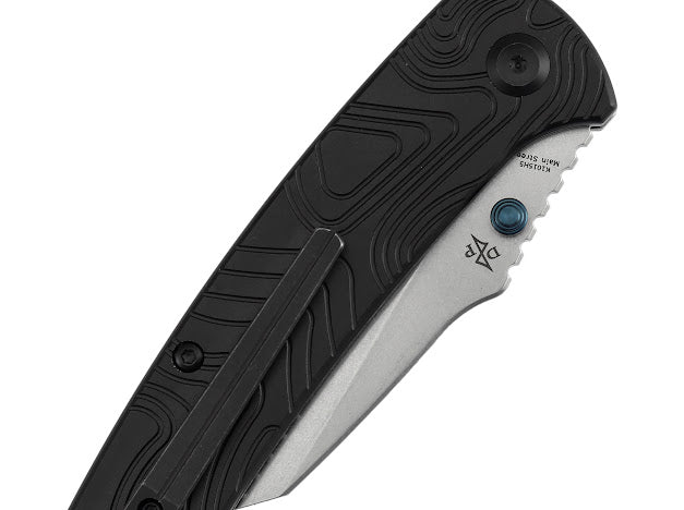 Kansept Main Street Exclusive - Elmax Blade with Topographic Milled Aluminum Handle