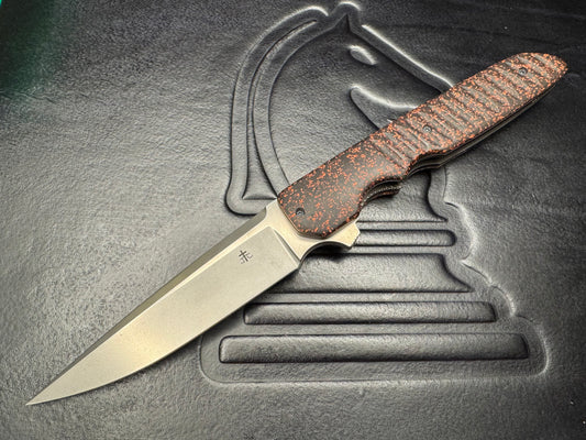 Clark Custom Model 65 Crimson Grip Tech Handle with CPM Magnacut Steel Blade