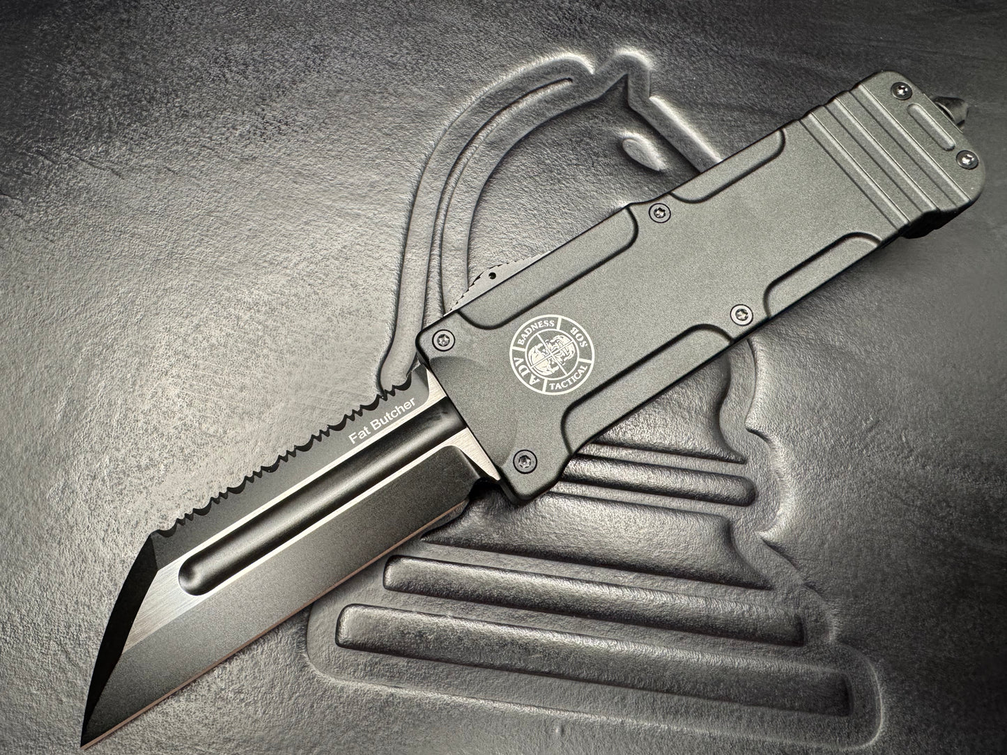 ADV Fat Butcher OTF Serrated and Plain Blade (Pre-owned in like new condition)