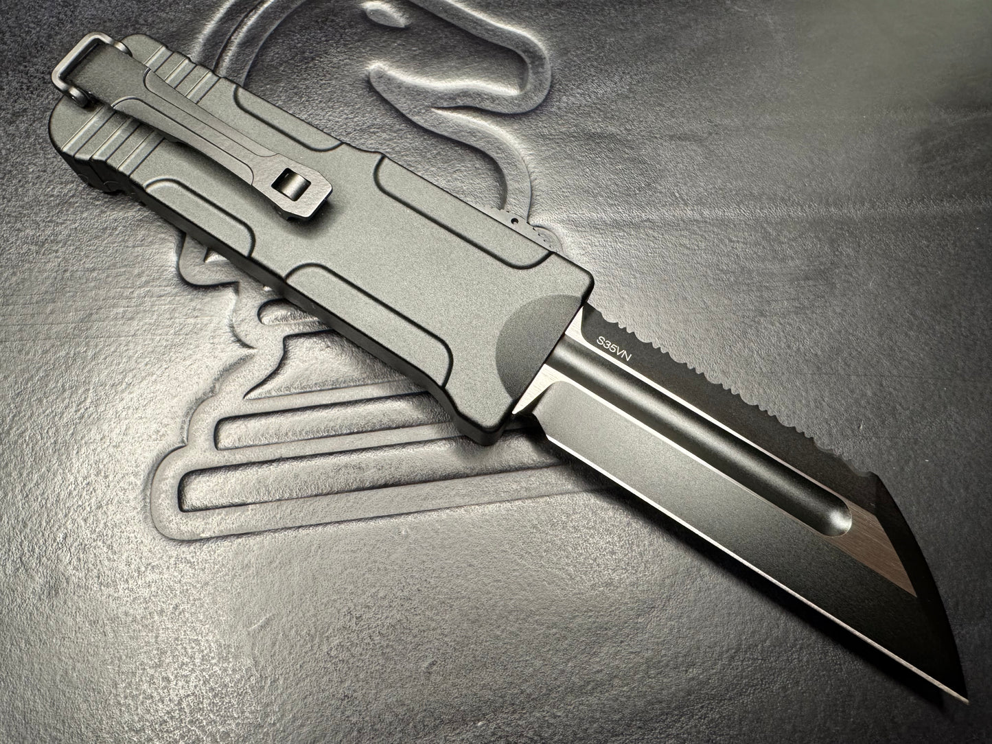 ADV Fat Butcher OTF Serrated and Plain Blade (Pre-owned in like new condition)