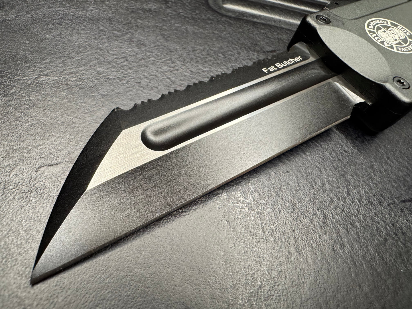 ADV Fat Butcher OTF Serrated and Plain Blade (Pre-owned in like new condition)