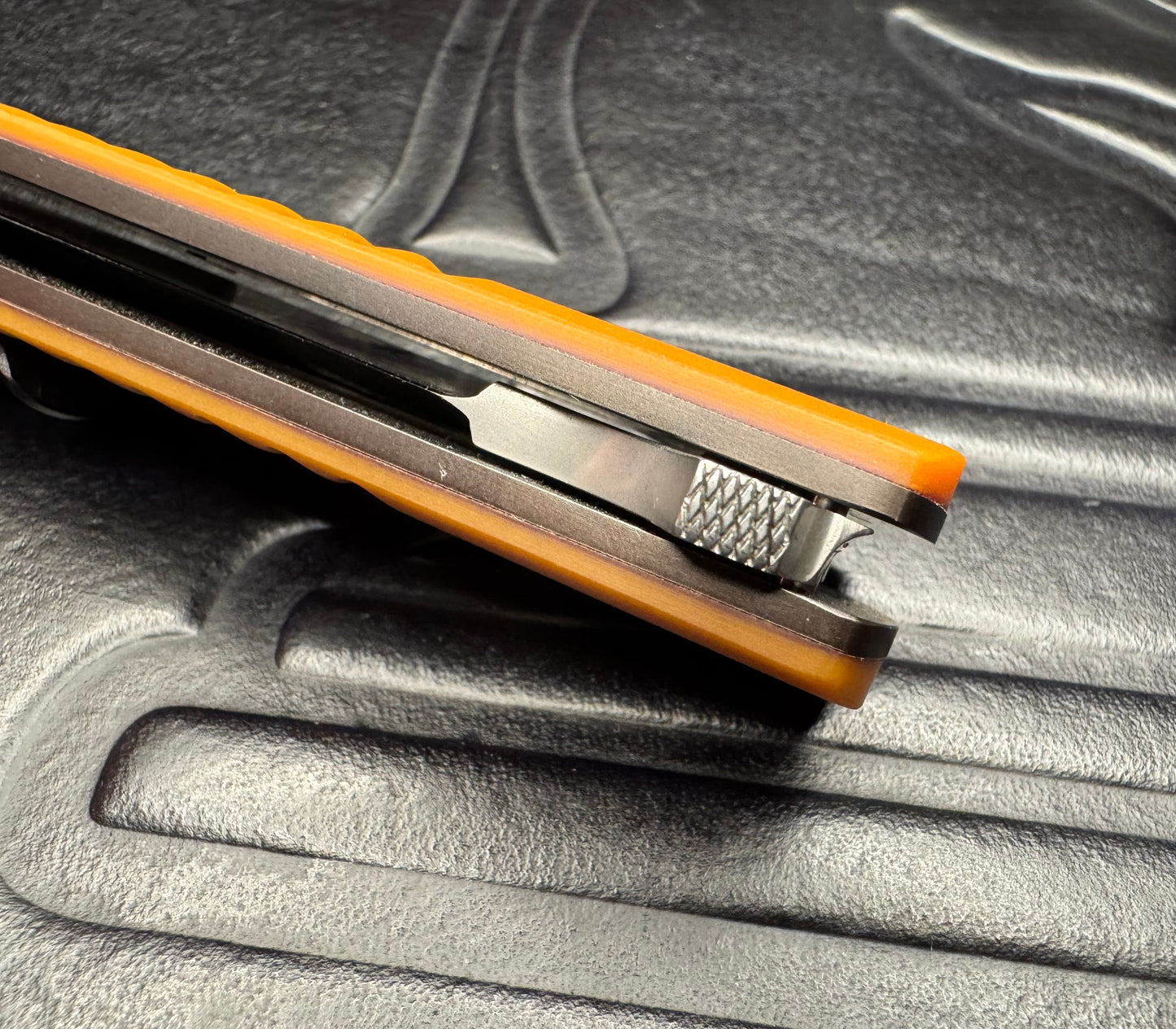 Clark Custom Model 48 S60V Blade with Natural Paper Micarta Handle