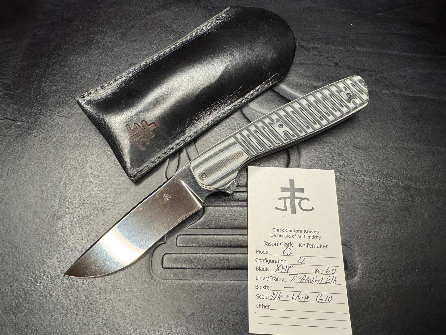 Clark Custom Knives Model 62 XHP Near Mirror Blade