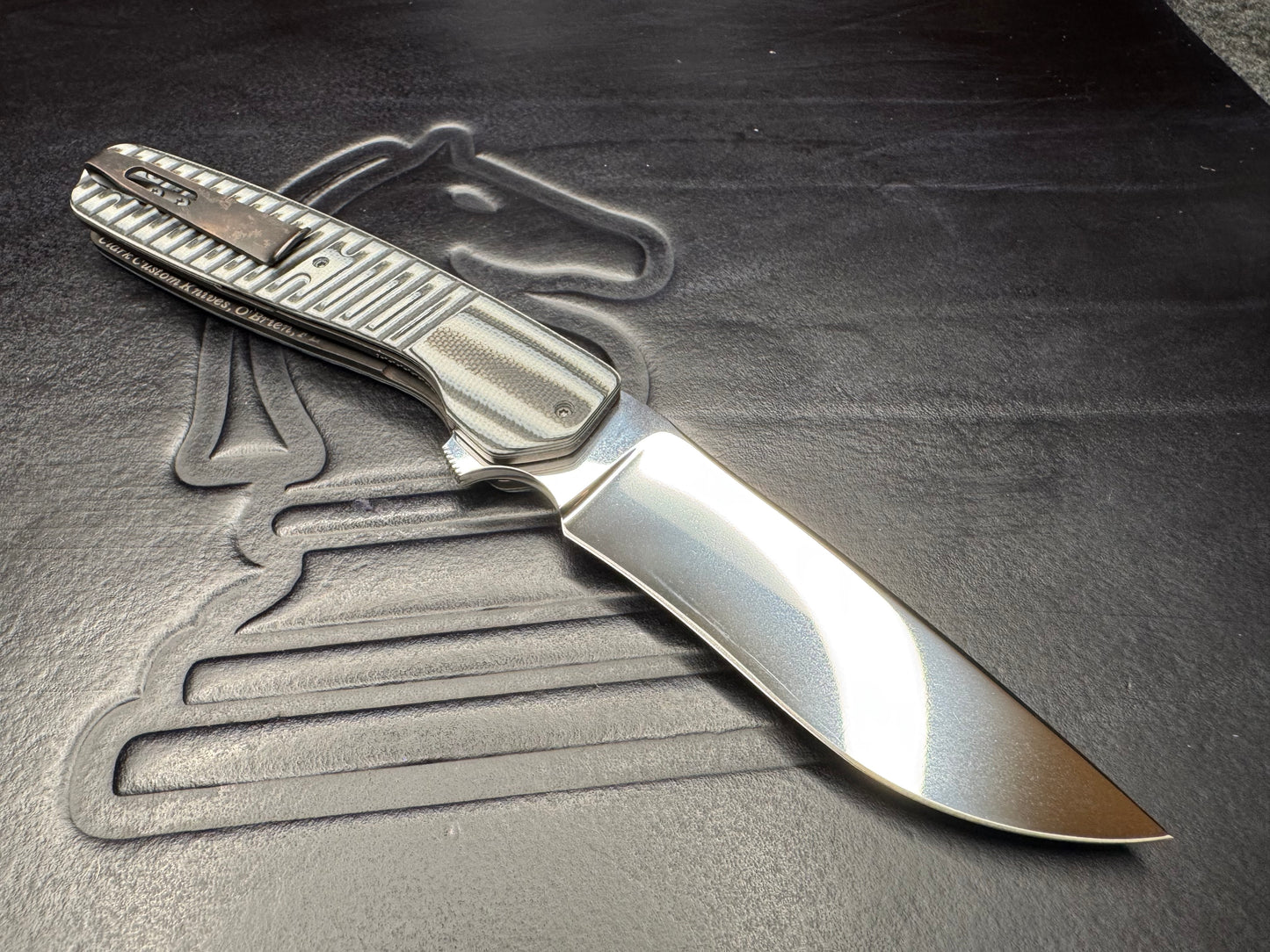 Clark Custom Knives Model 62 XHP Near Mirror Blade