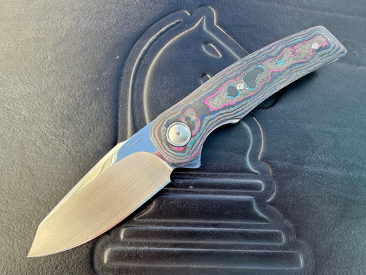 Johan Van Der Walt Model JB1 RWL 34 Blade with Damtanium CamoCarbon Handles