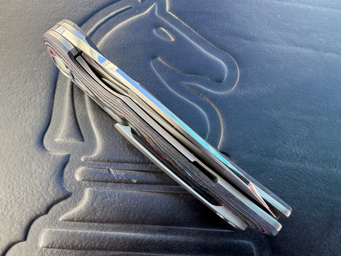 Johan Van Der Walt Model JB1 RWL 34 Blade with Damtanium CamoCarbon Handles
