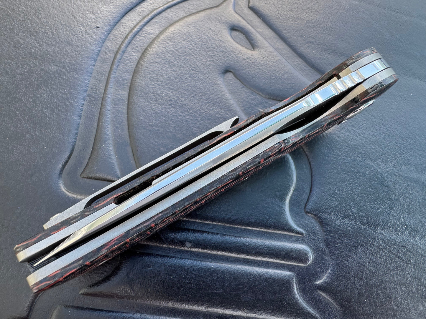 Johan Van Der Walt Model JB1 RWL 34 Blade with Burlap Micarta Handle