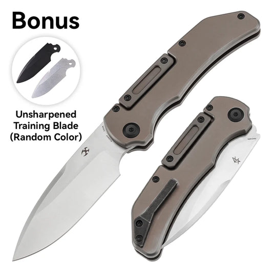 Kansept Hazard Bali Lock Bronze Anodized and Stonewashed Titanium Handle K1104H4