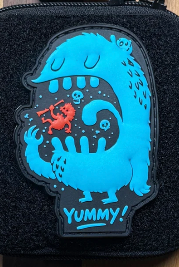 D Rocket Design Alien Snack Yummy Patch