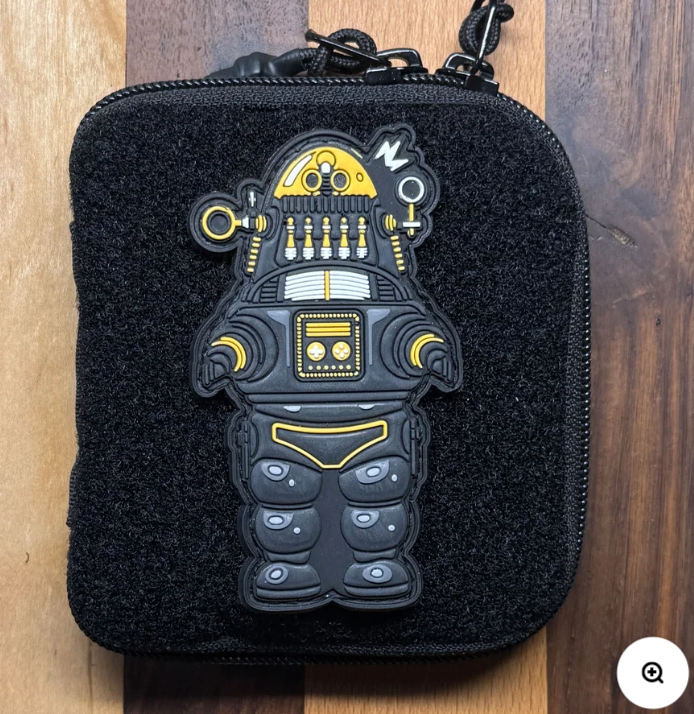 D Rocket Design Robbie the Robot Patch