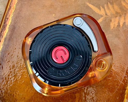 D Rocket Design Record Player Fidget Old School Spin - Ultem