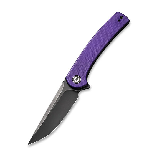 Civivi Mini Asticus Black Blade with Purple G10 Handle