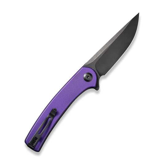 Civivi Mini Asticus Black Blade with Purple G10 Handle