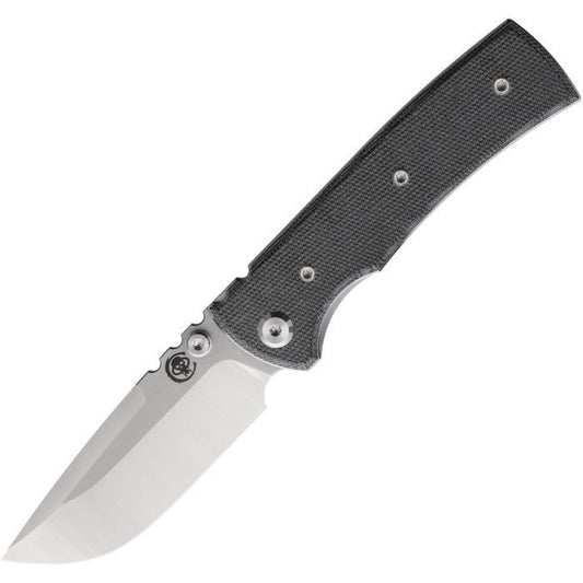 Chaves Redencion Street Elmax Satin Finish Drop Point with Black Micarta Handle Drop Point
