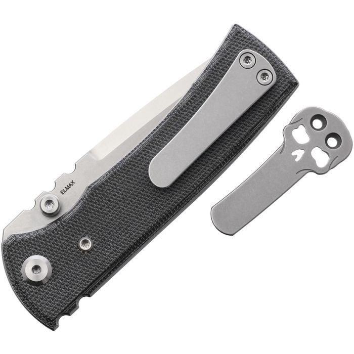 Chaves Redencion Street Elmax Satin Finish Drop Point with Black Micarta Handle Drop Point