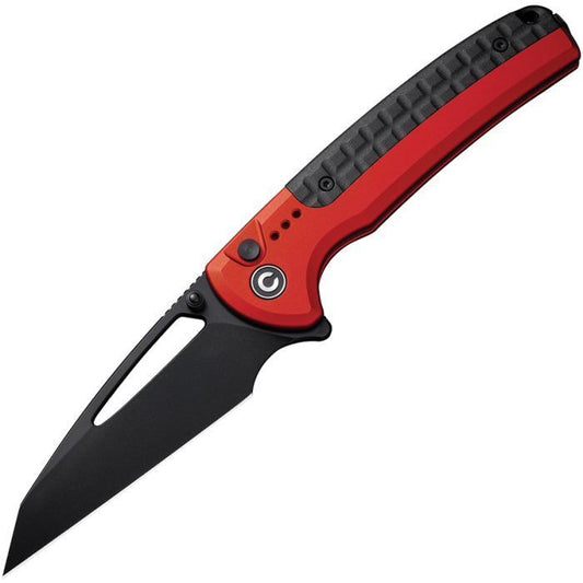 Civivi Sentinel Strike K110 Black Blade with Red Aluminum Handle